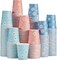300-Pack 8 oz Paper Cups – Disposable Colorful Cups for Hot/Cold Beverages like Coffee, Tea, Water, or Juice, Perfect for Office, Parties, Home, and Travel – Daisy Design